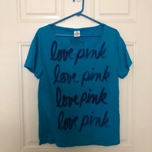 VS Pink Scoopneck Tee Size XS